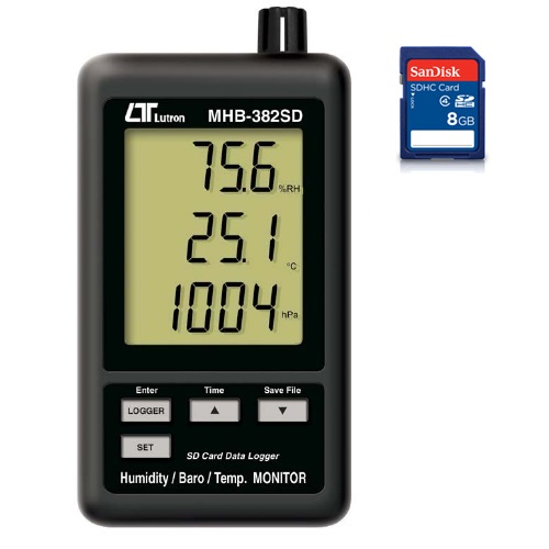 기압계 온습도기압계 기압측정기 기압데이터로거 MHB-382SD MHB382SD